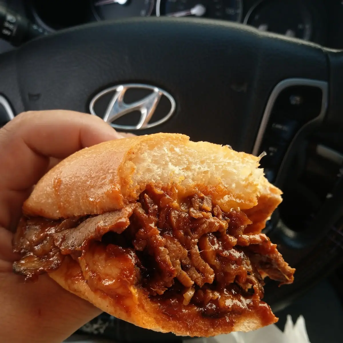 Tri Tip Sandwich with Cheddar Cheese