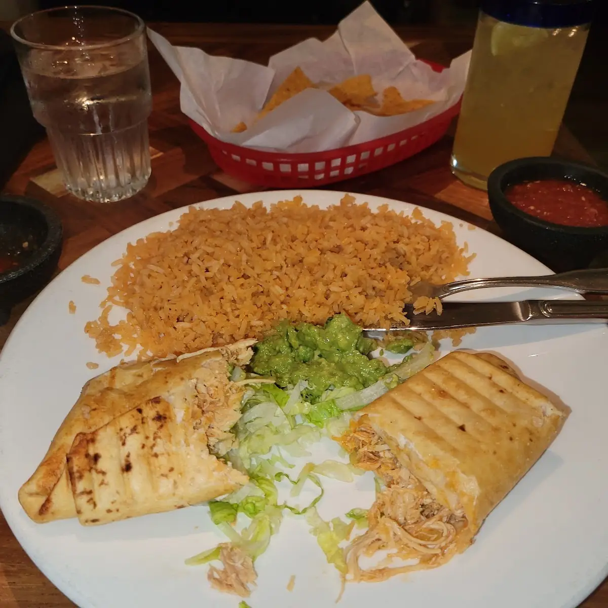 Shredded Chicken Burrito Friday Special