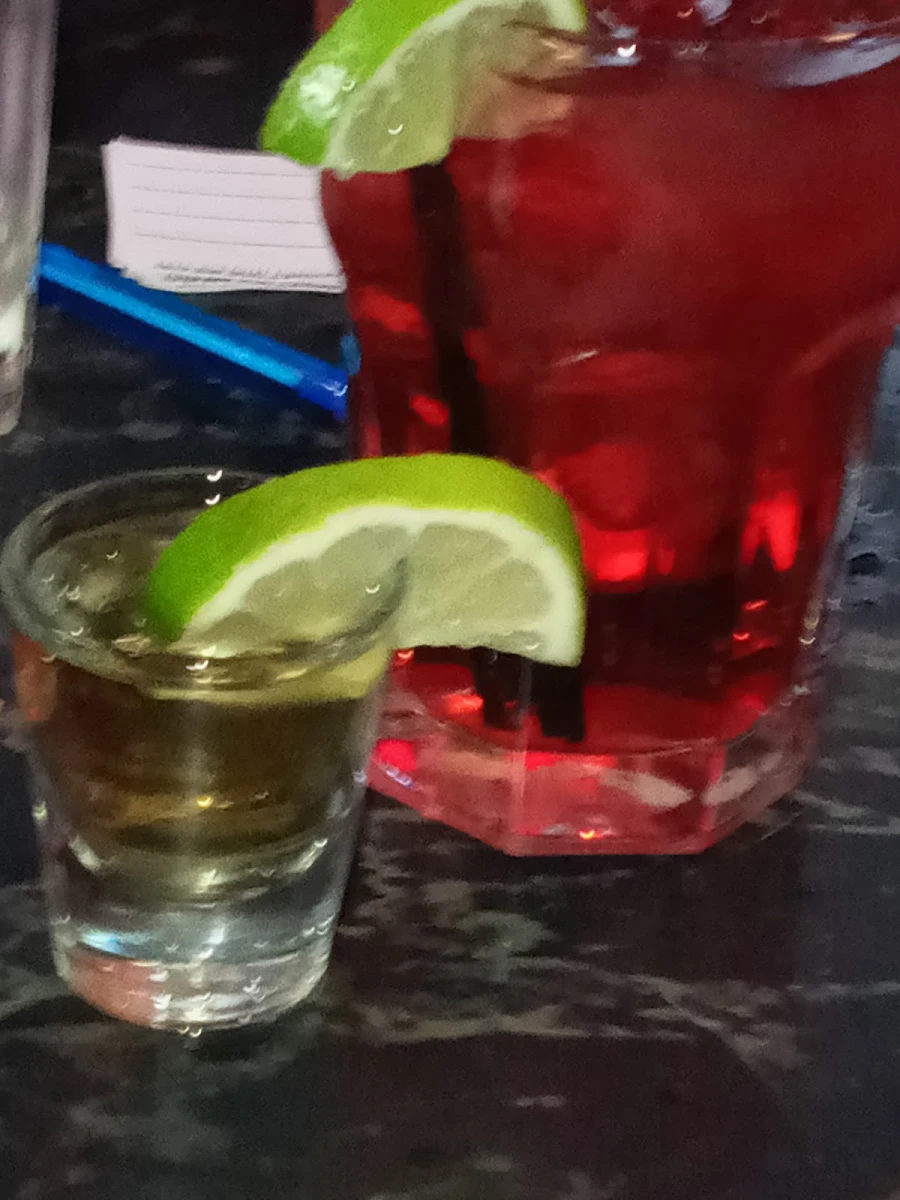 Cranberry Vodka & Tequila Shot