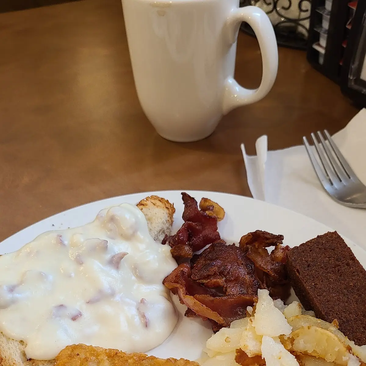 Buffet Eggs Sausage Pulled Pork Fried Chicken