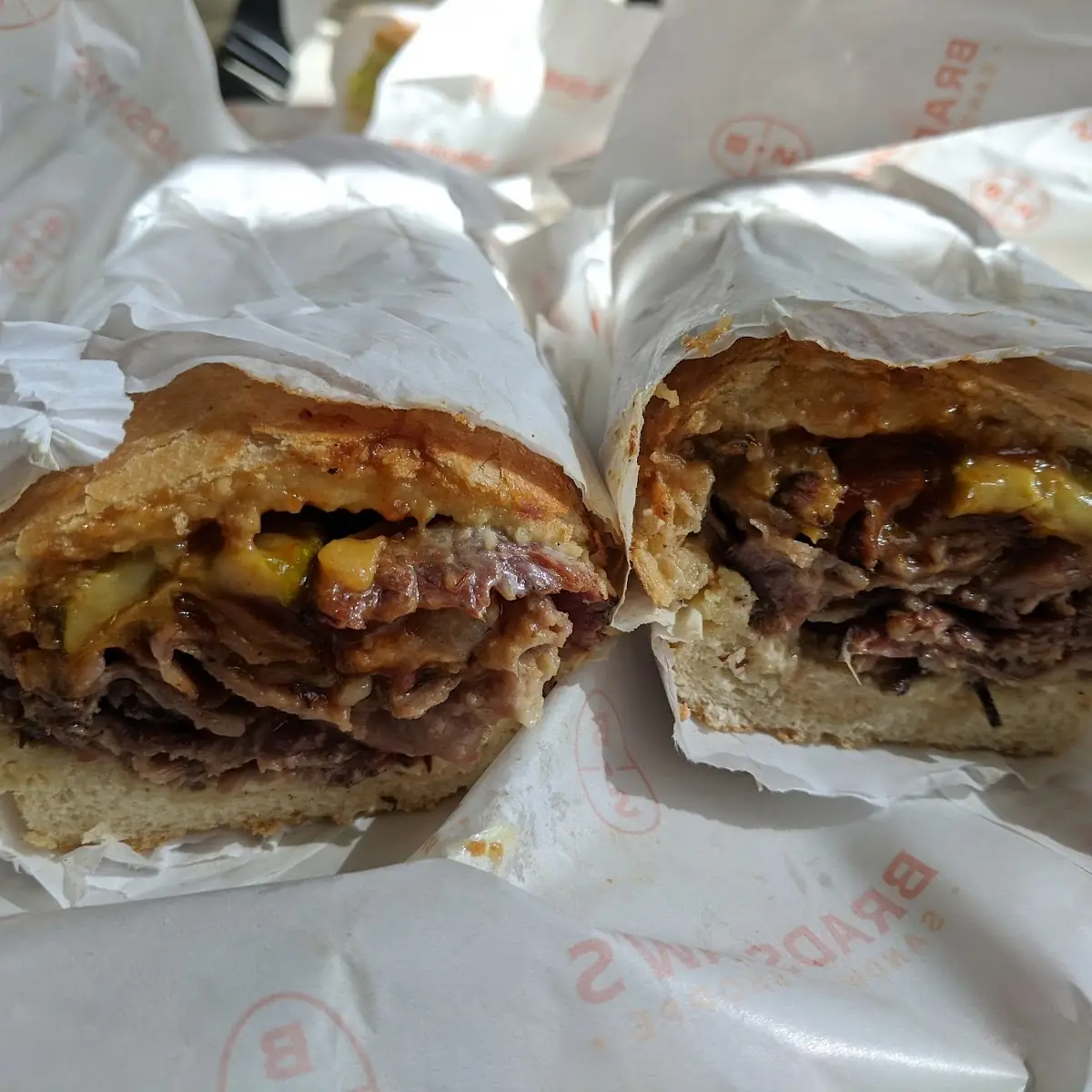 Beef Brisket Foot Long on Italian Bread