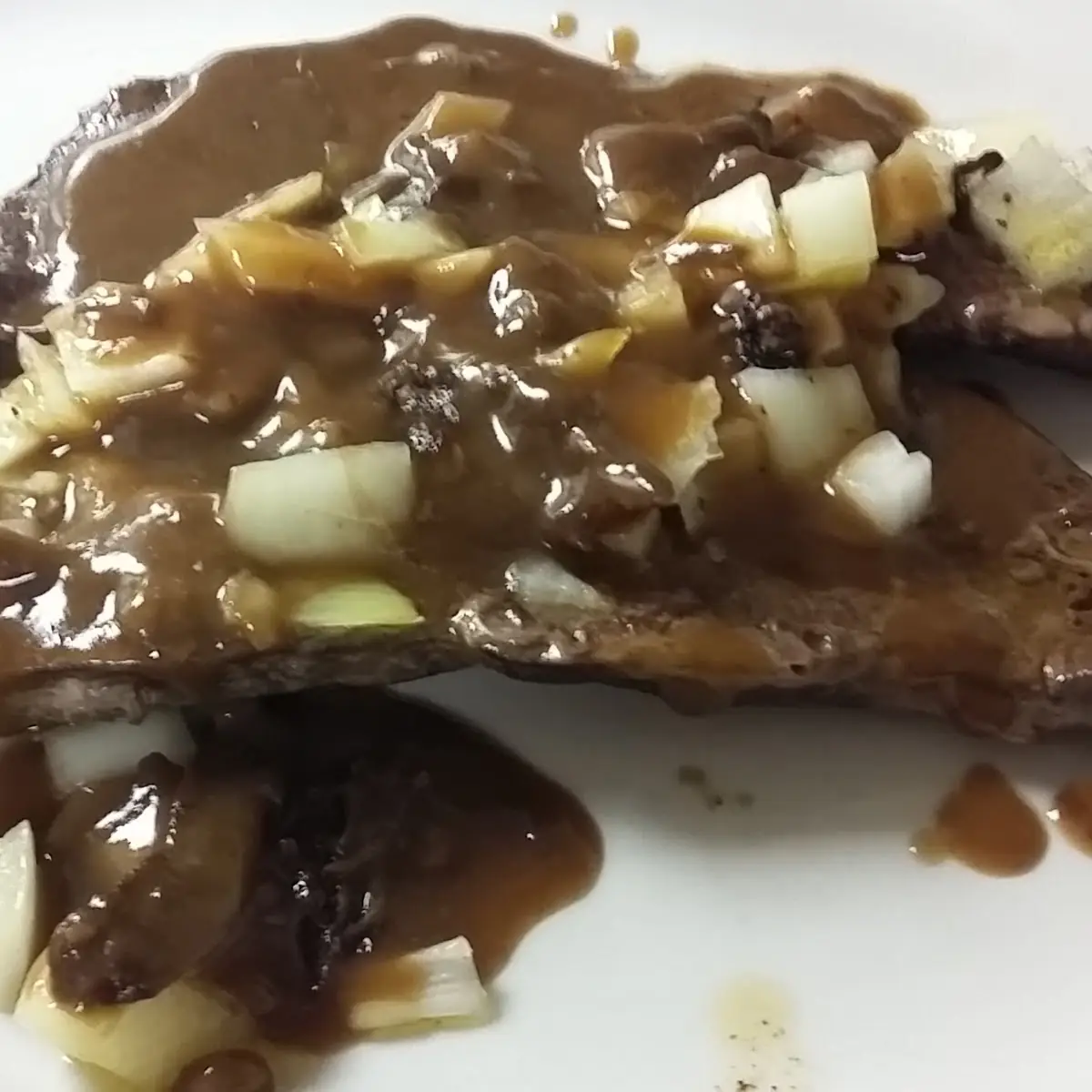 Liver and Onions with Mashed Potatoes