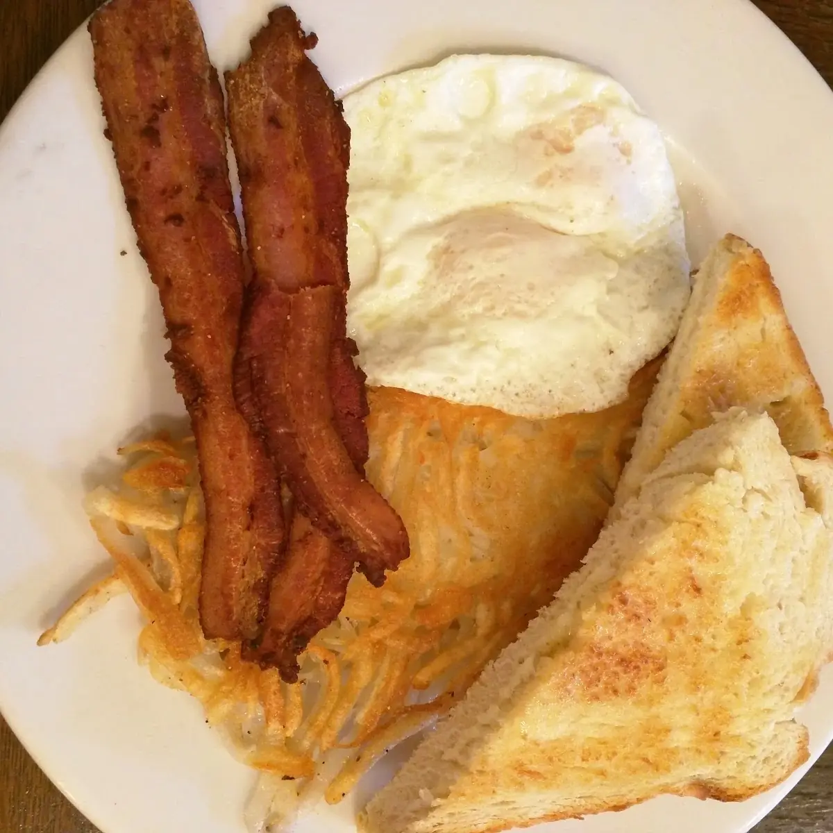 Toast and Hash Browns