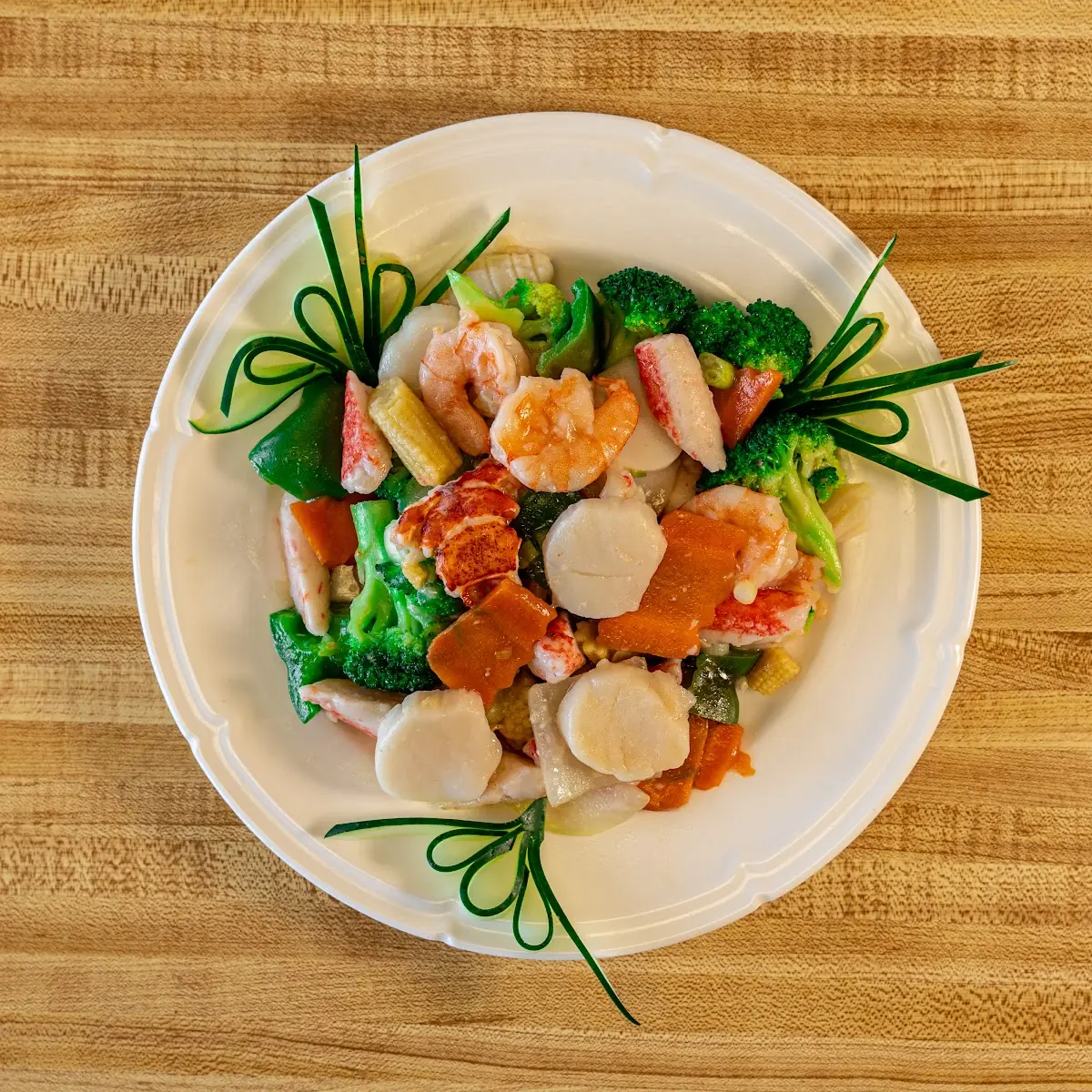 Scallop with Mixed Vegetable
