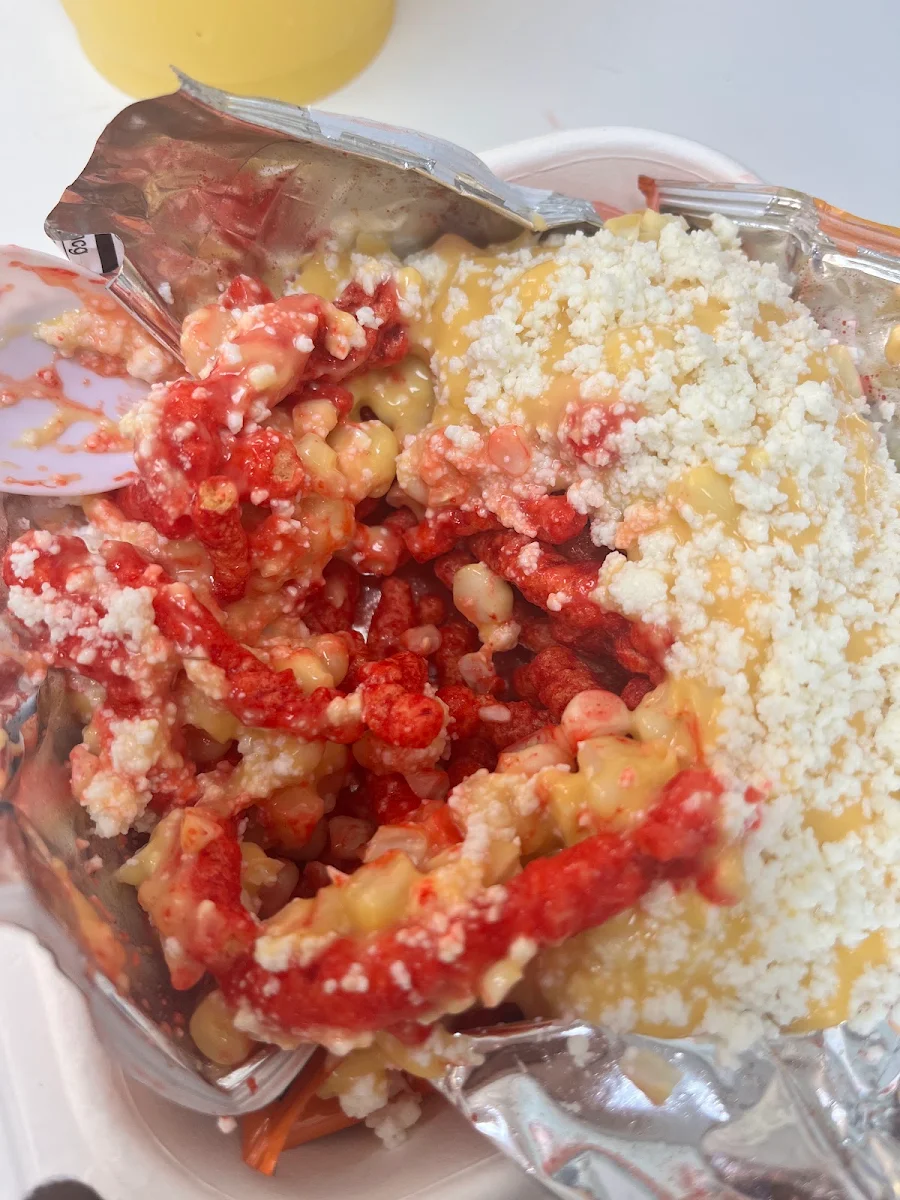 Hot Cheetos with Cheese and Corn