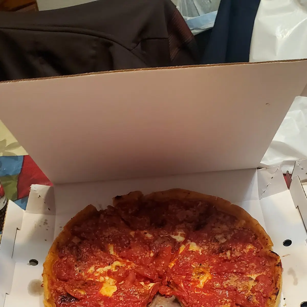 Deep Dish Pizza Pepperoni Pizza