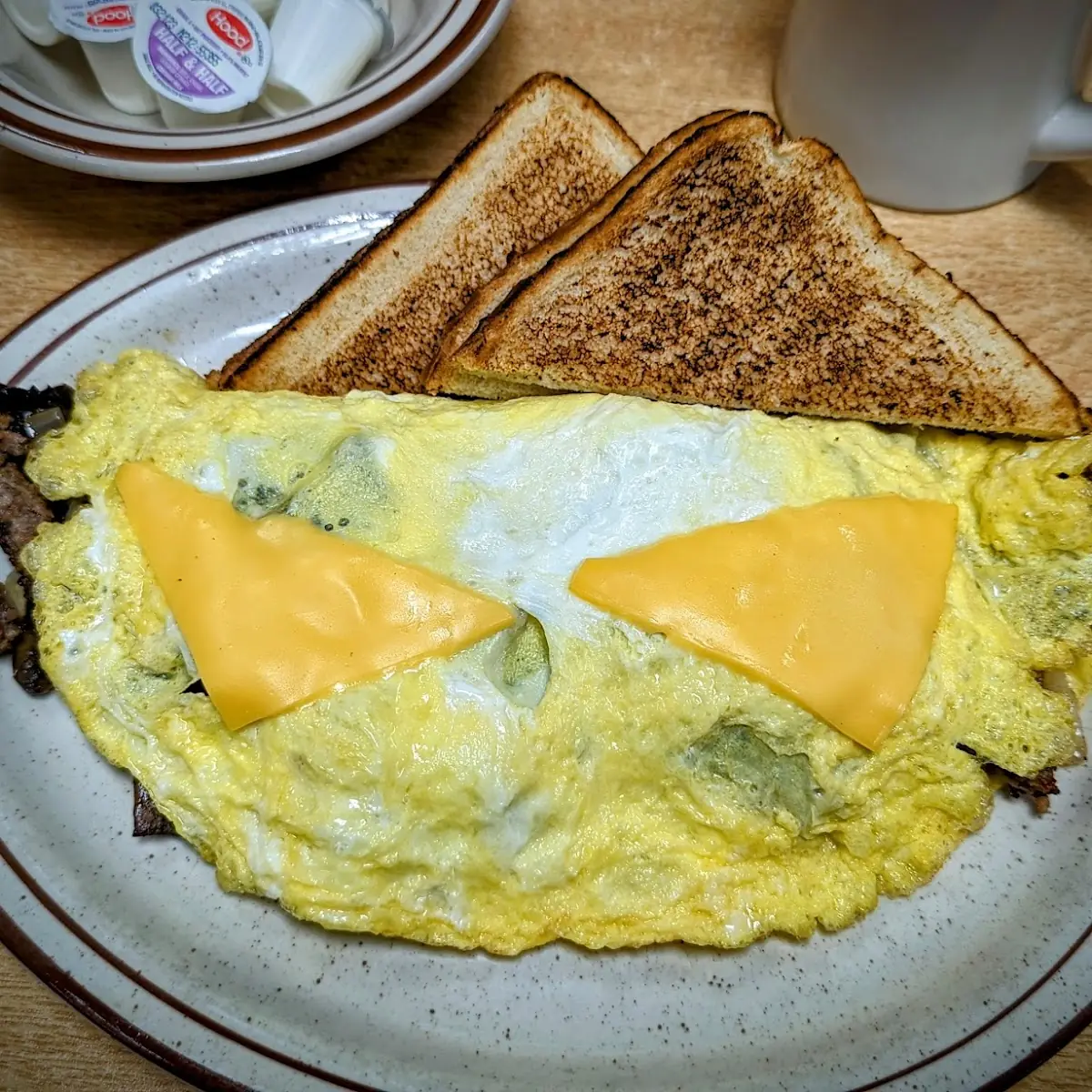 Sausage Egg and Cheese Omelette