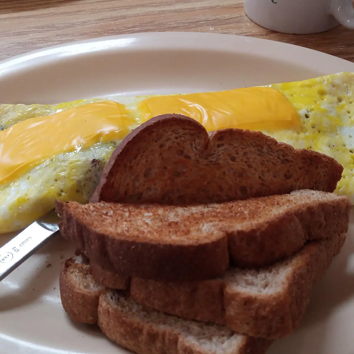 Bacon Mushroom Cheese Omelette