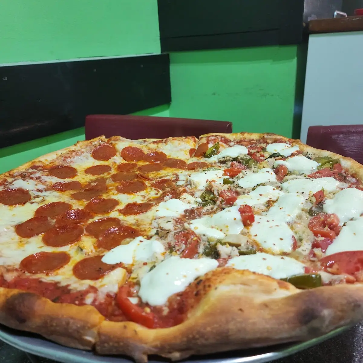 Half Pepperoni Half Margherita Pizza