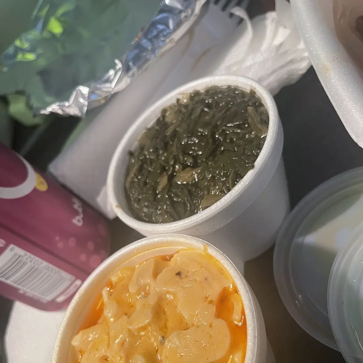 Mac and Cheese and Greens