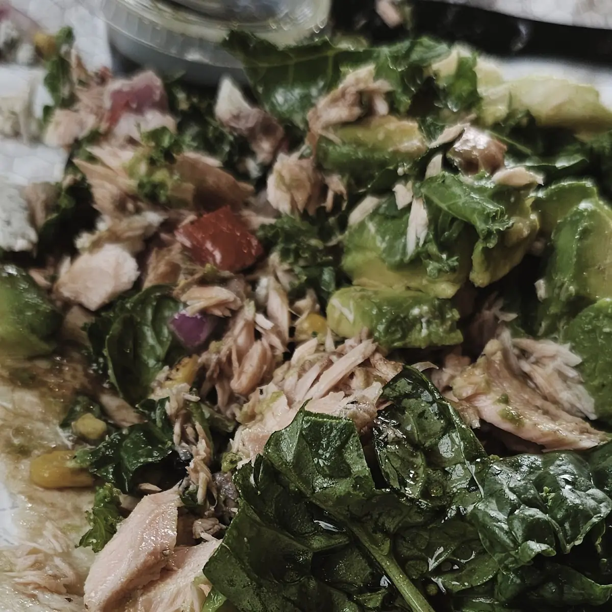 Chicken Wrap with Salmon