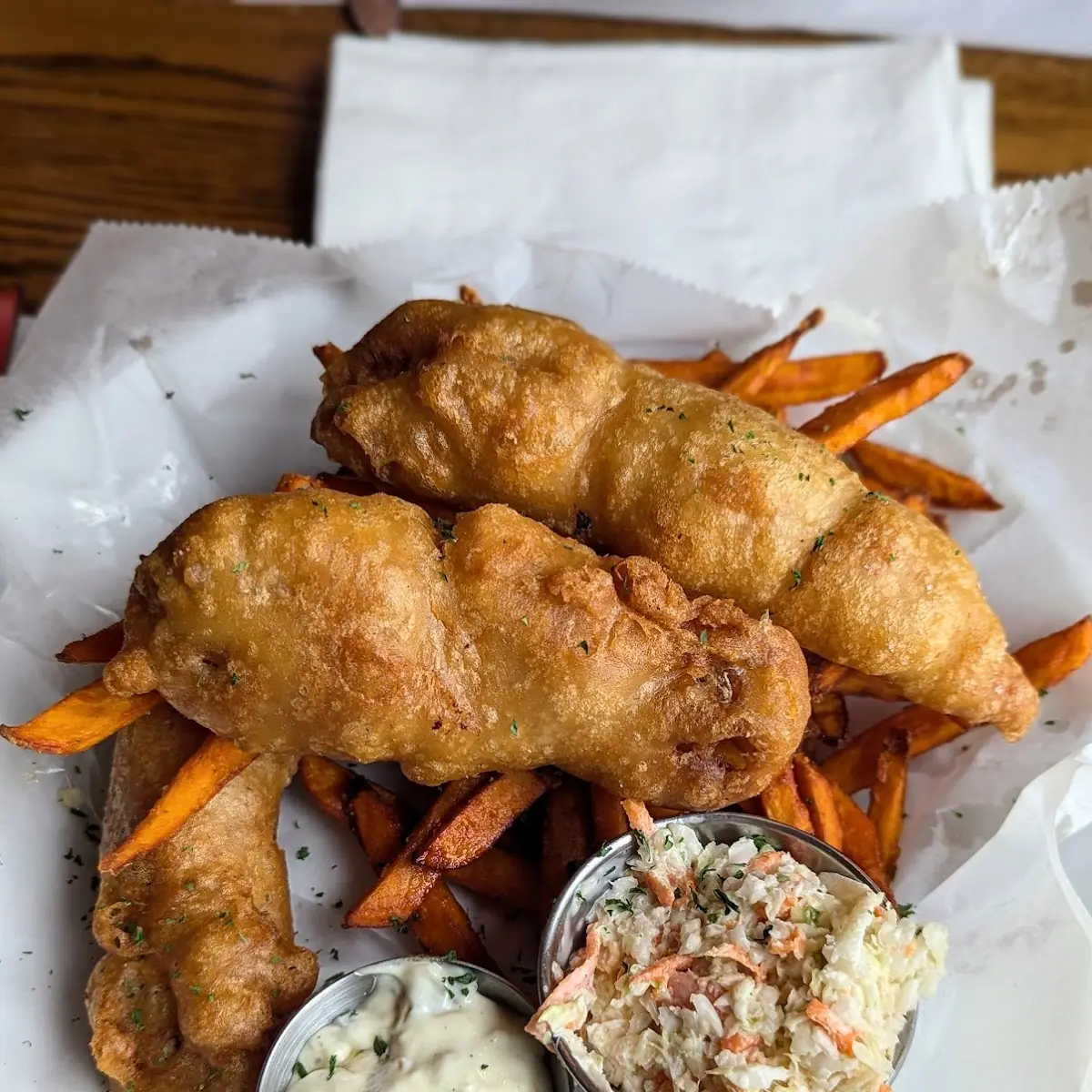 Fish and Sweet Potato Chips