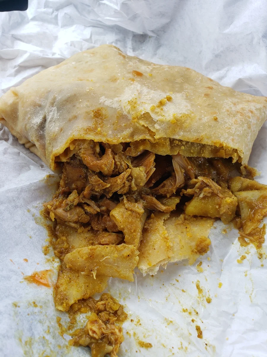 Chicken Curry Roti, Caribbean Wave