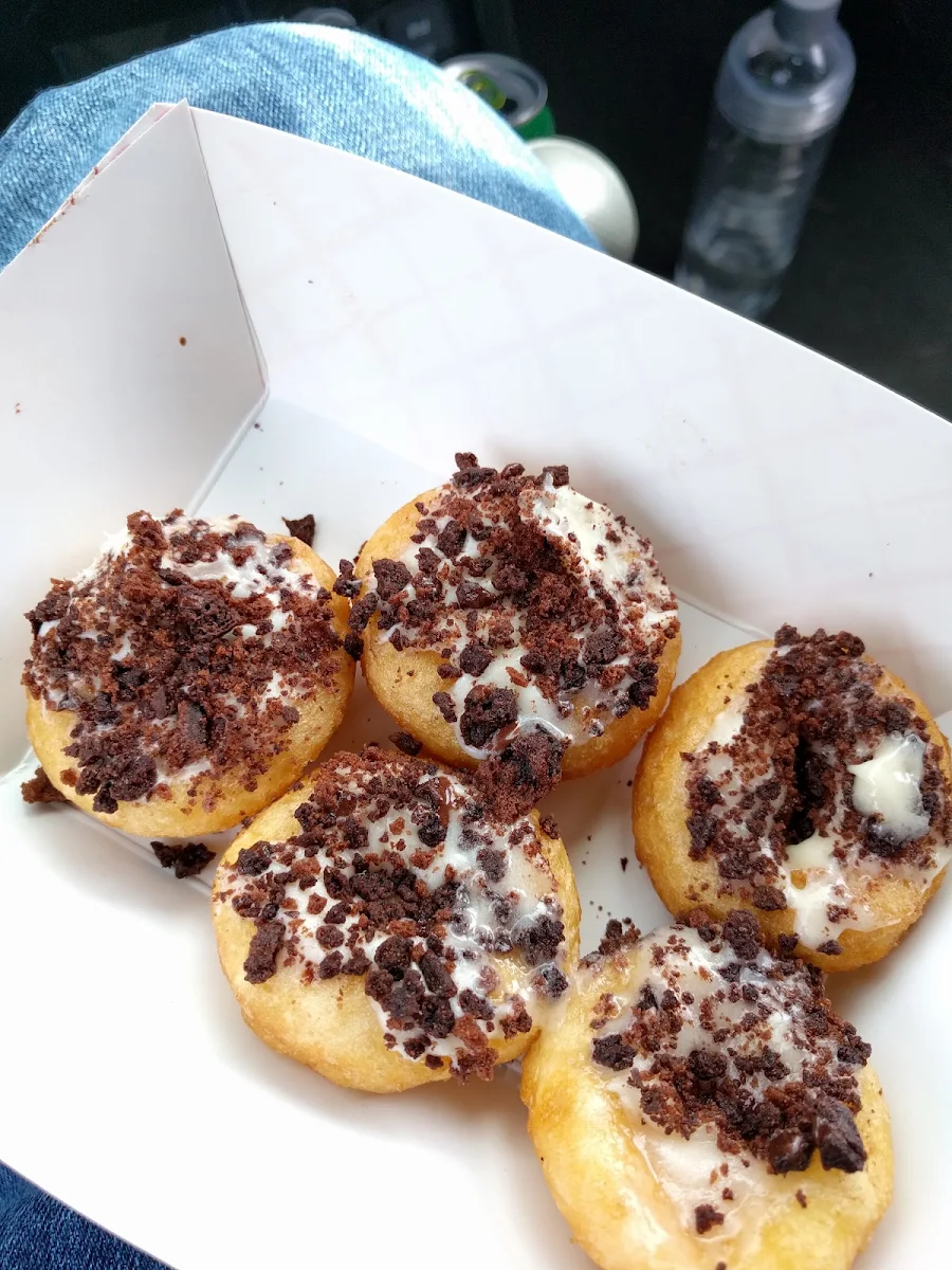 Cream Cheese Brownie Mini Donuts