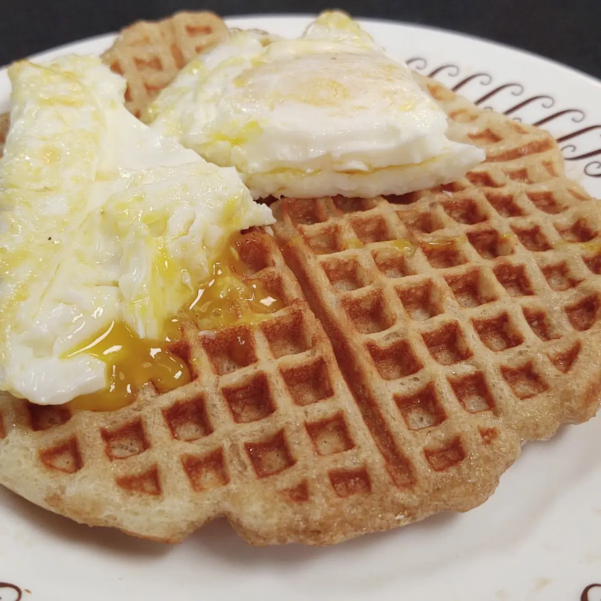 Eggs on Waffle