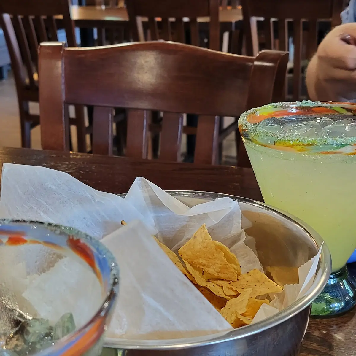 Chips Salsa and Margarita