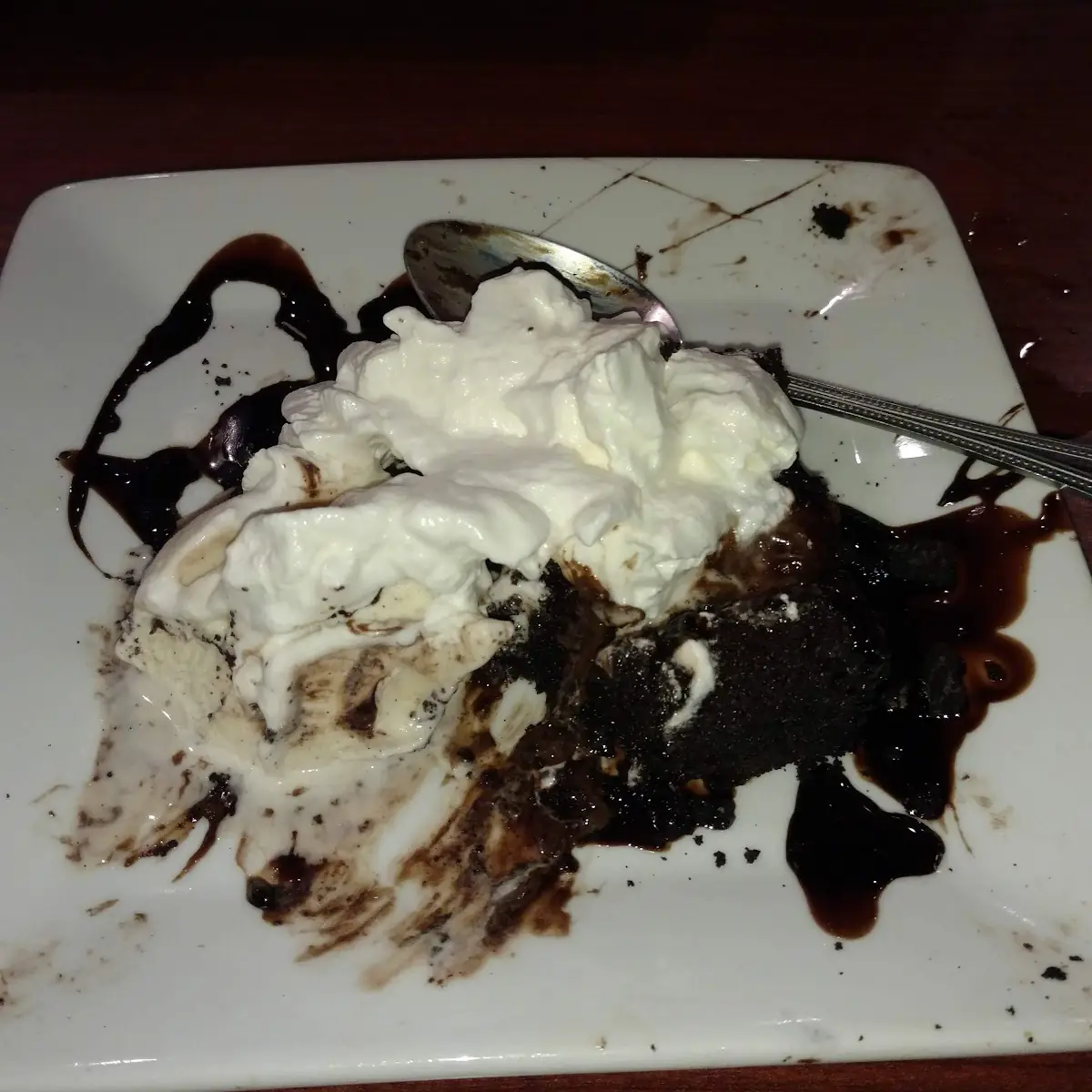 Hot Fudge Cake with Ice Cream