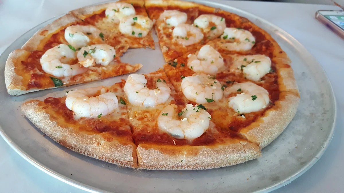 Seafood Pizza, La Q Woodfire Pizza & Italian Restaurant (BYO)