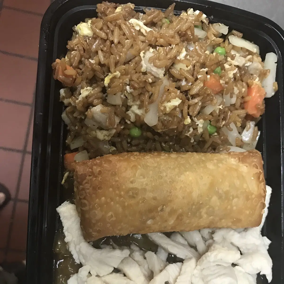 Chicken Chow Main Combo with Chicken Fried Rice and Egg Roll