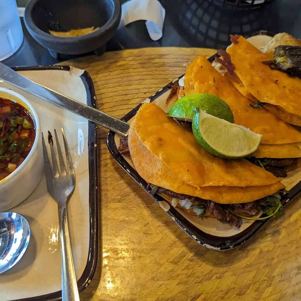 Birria Tacos with Consomme