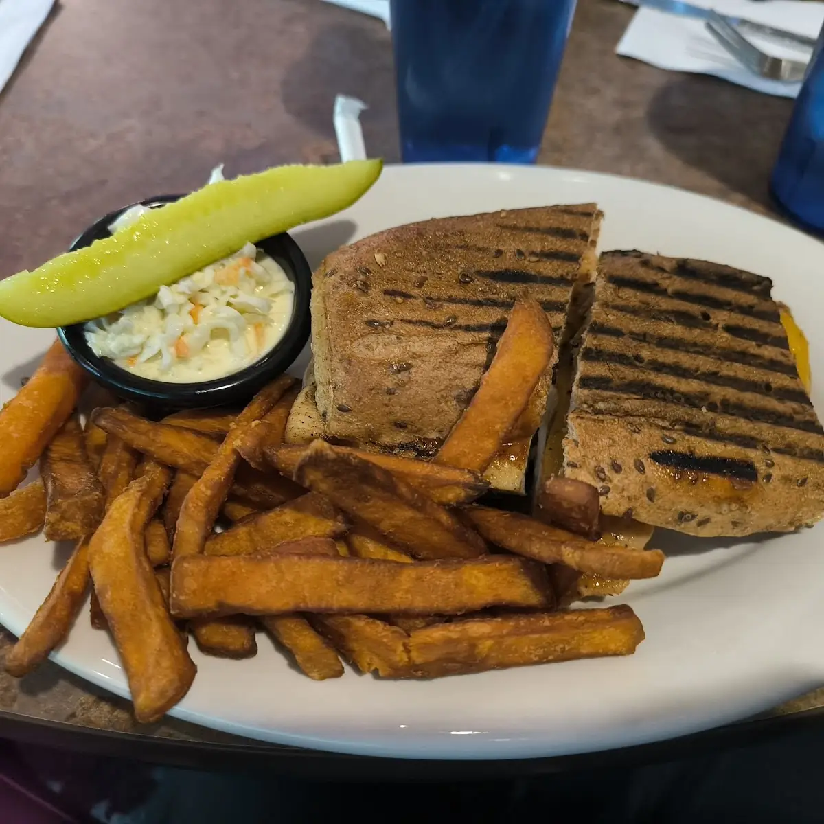 Patty Melt w Fried Onions on Rye