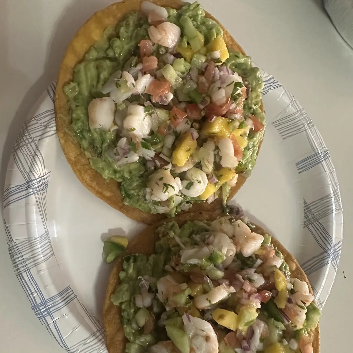 Tostadas de Mariscos Mixtos Mixed Seafood Tostadas