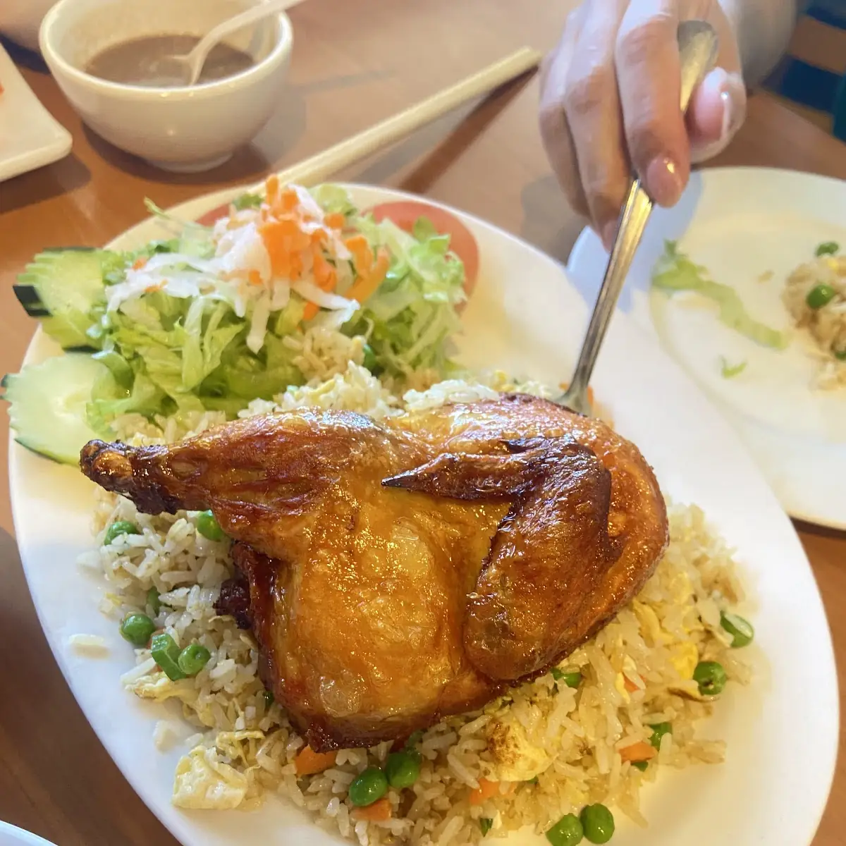 Char-Grilled Chicken with Steamed Rice