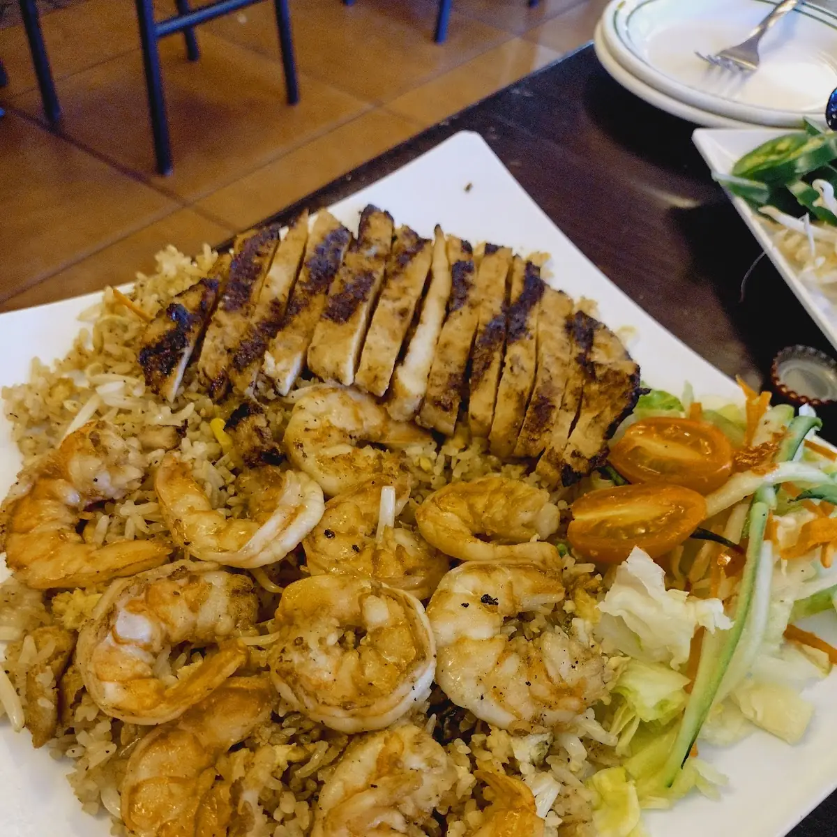 Combination Fried Rice Shrimp and Pork