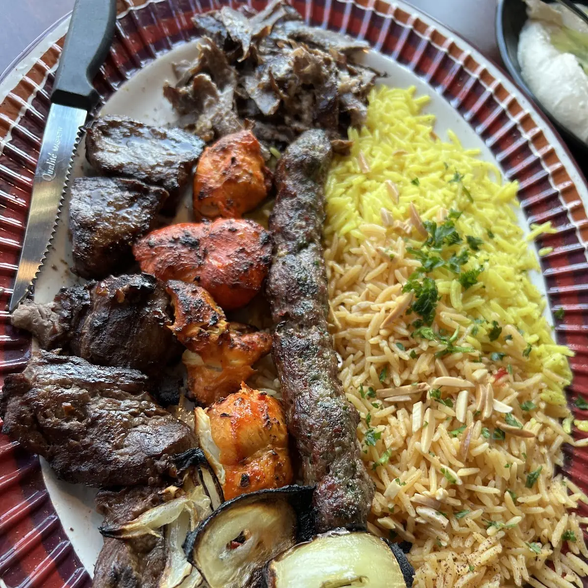 Mixed Grill Platter with Rice