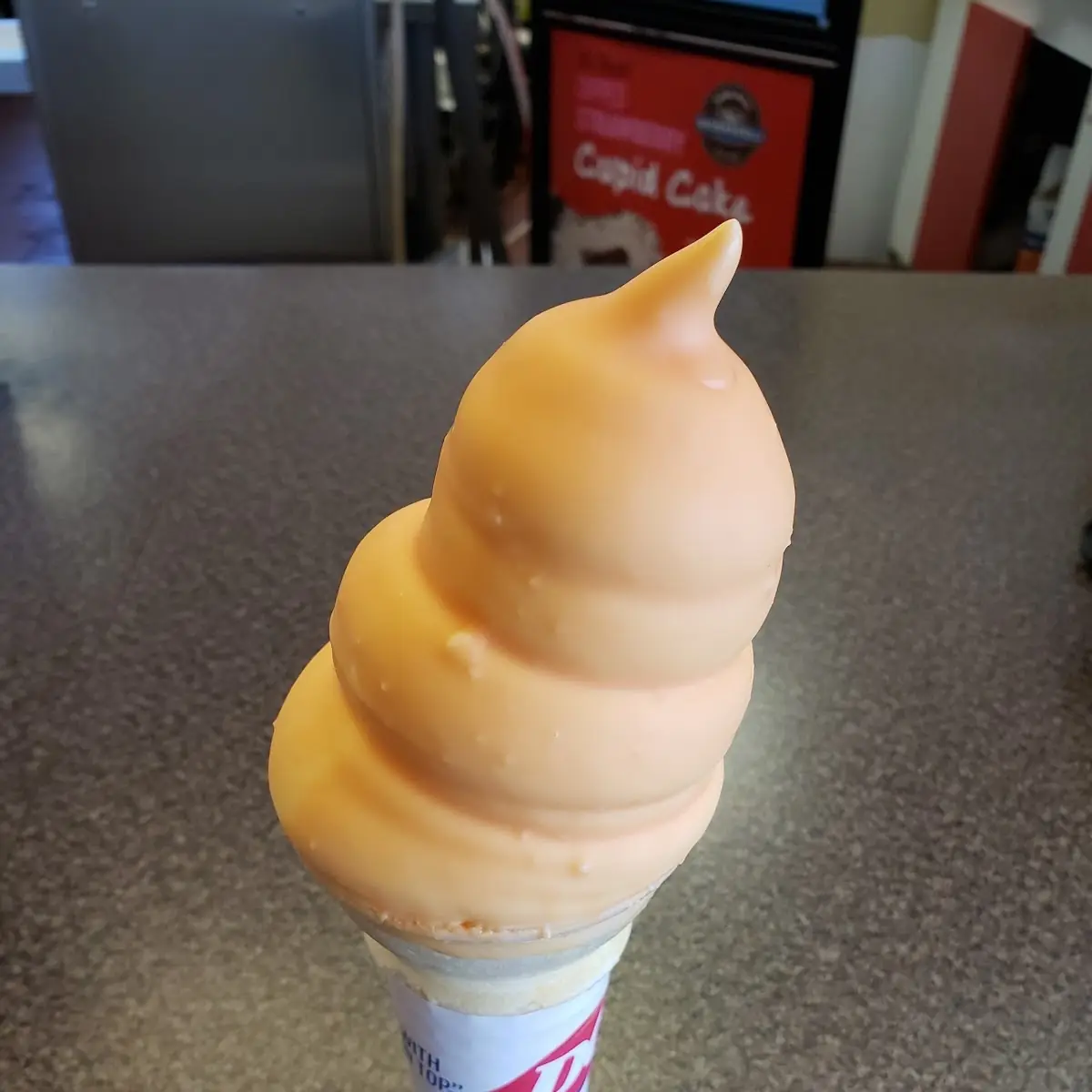 Dreamsicle Dipped Cone