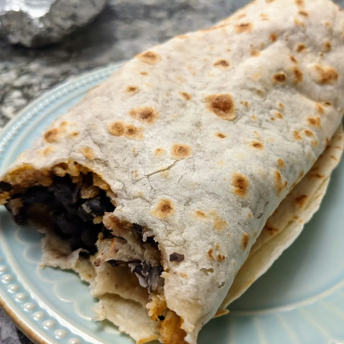 Rice and Bean Burrito