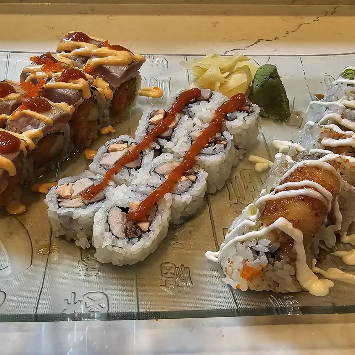 Lobster Tempura Roll Godzilla Roll and the Double Dynamite Roll