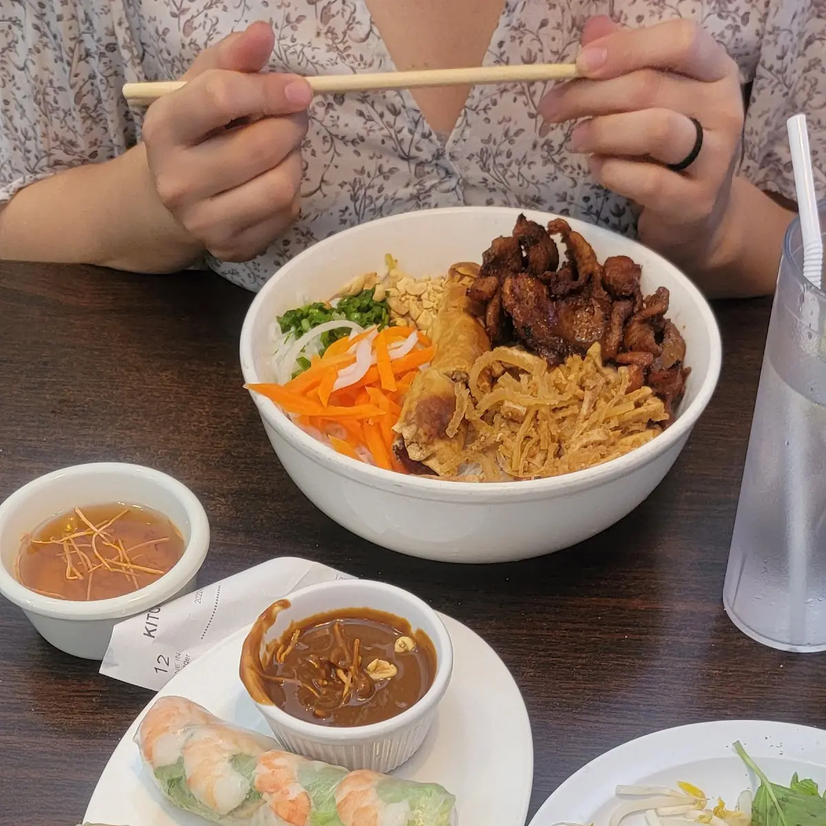 Beef Pho Shrimp Spring Rolls