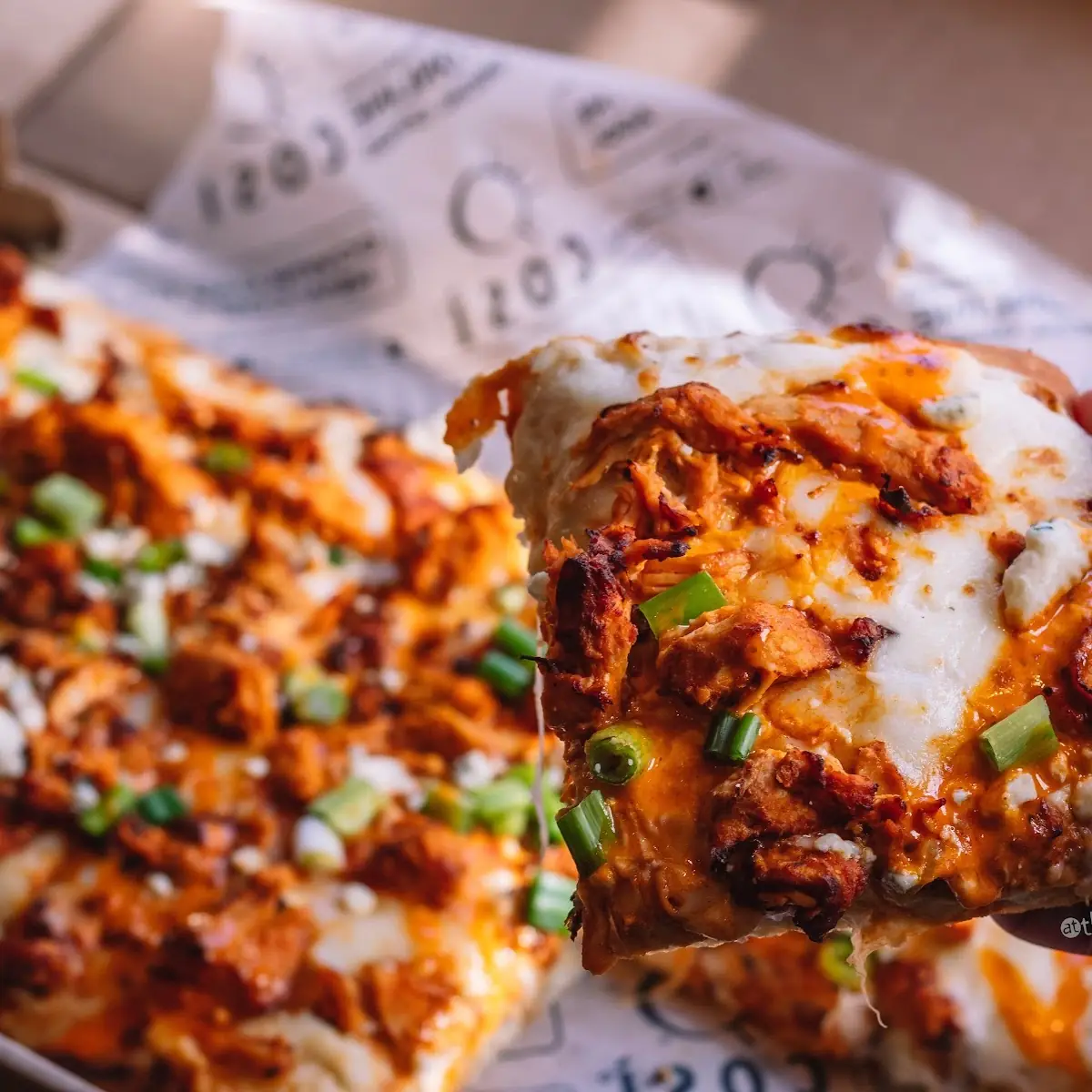 Tuscan Buffalo Chicken Pizza