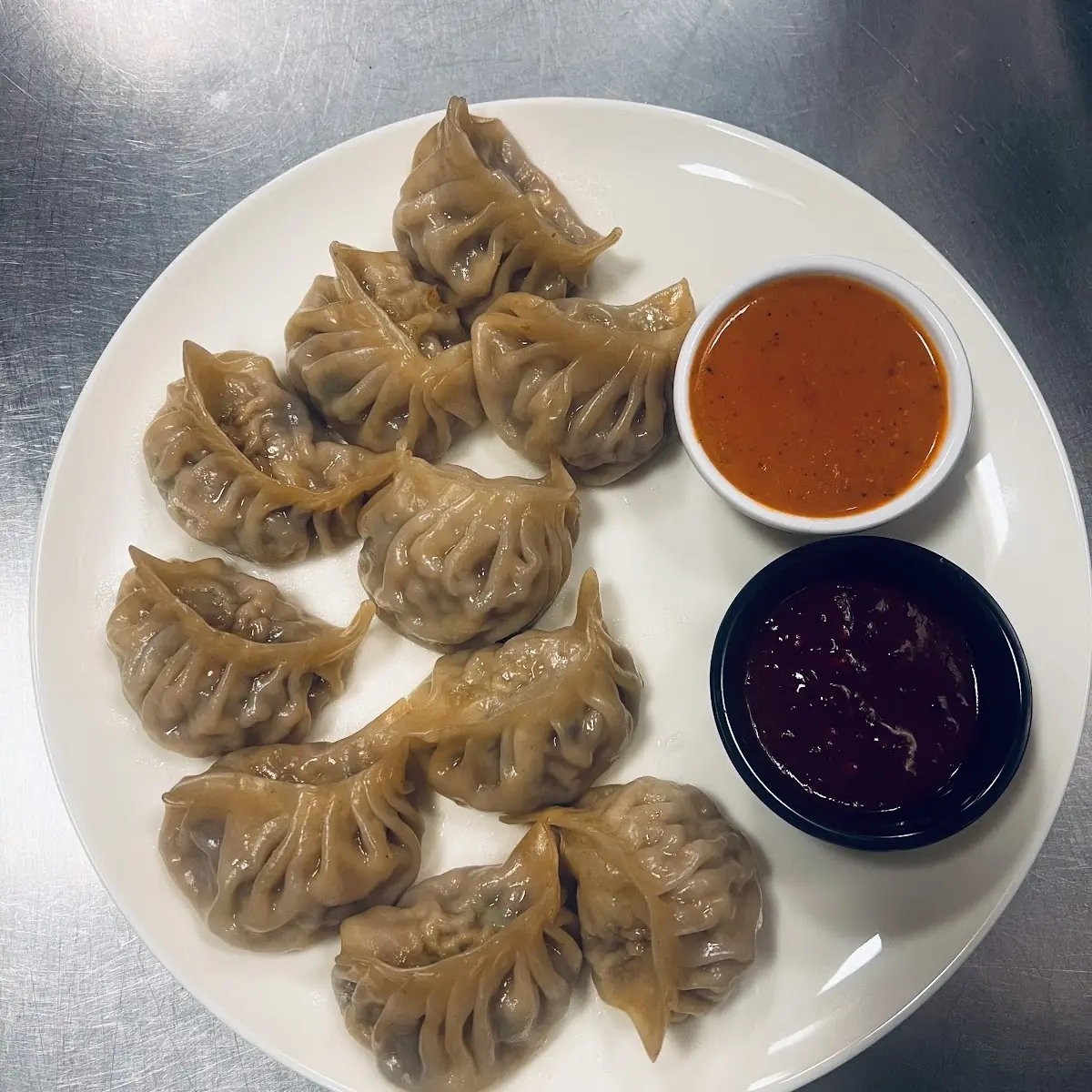 Veg Fried Momo with Jhol