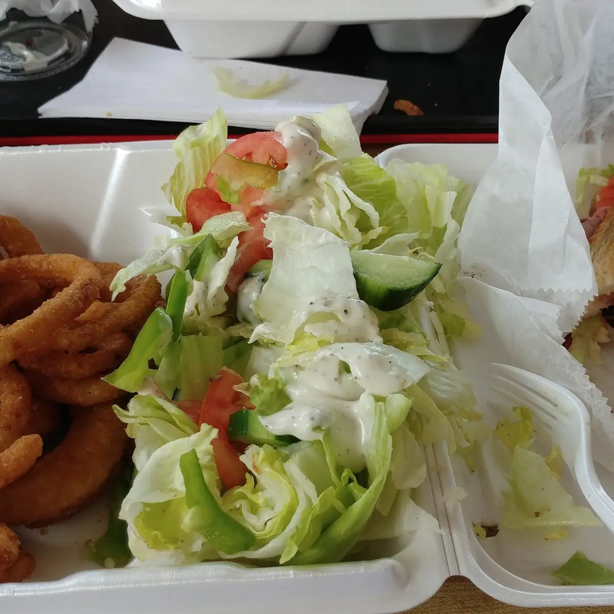 Onion Rings House Salad