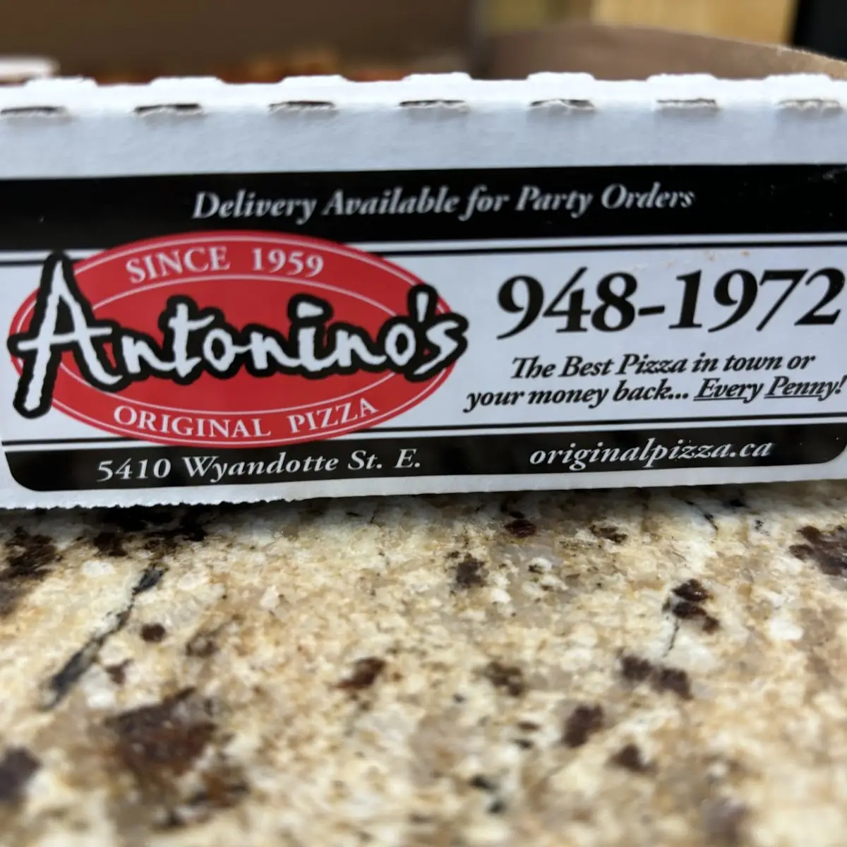 Highlights, Antonino’s Original Pizza–Riverside