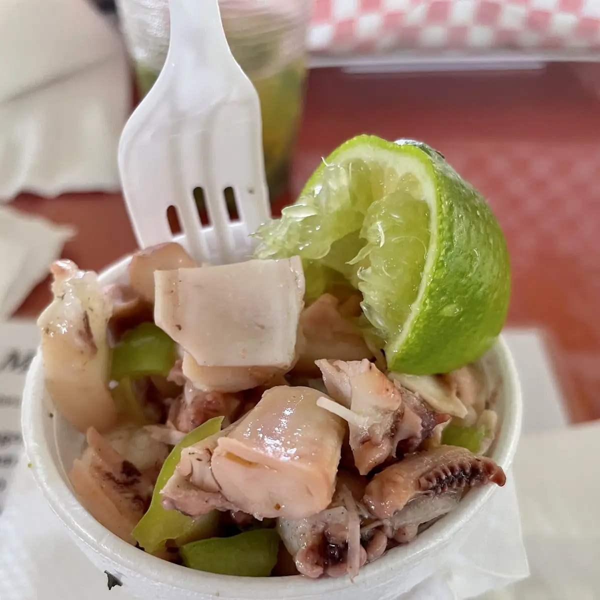 Octopus Salad in a Cup