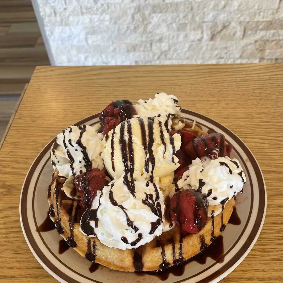 Banana Split Waffle