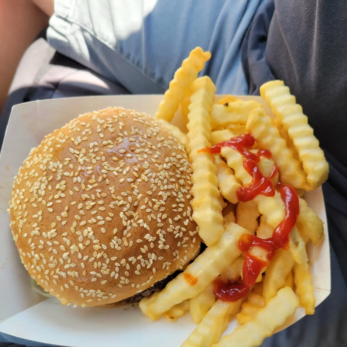 Burger and Fries