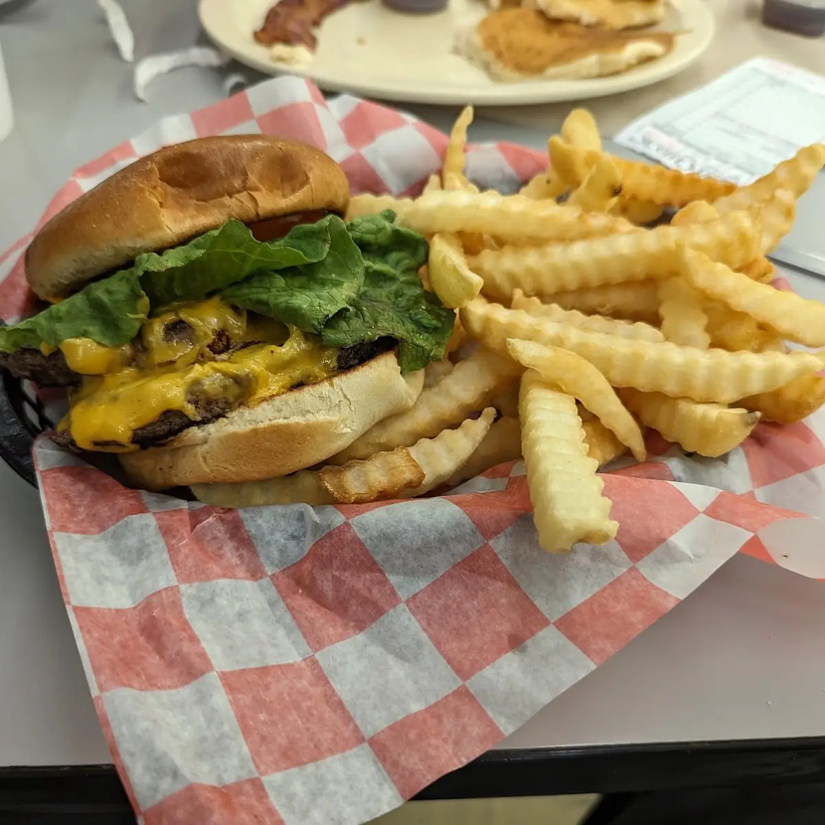 Double Cheeseburger with Fries