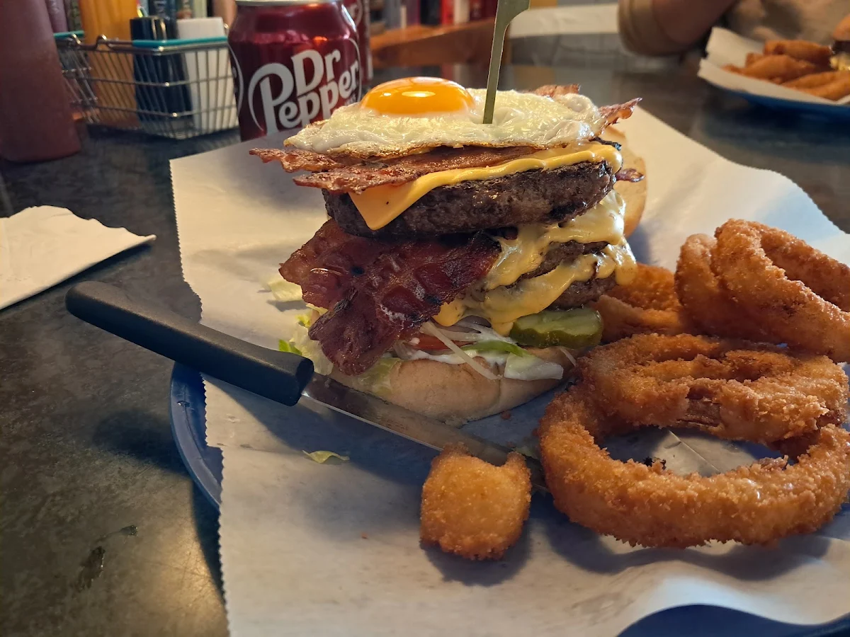 Ted's Triple with Bacon & Egg