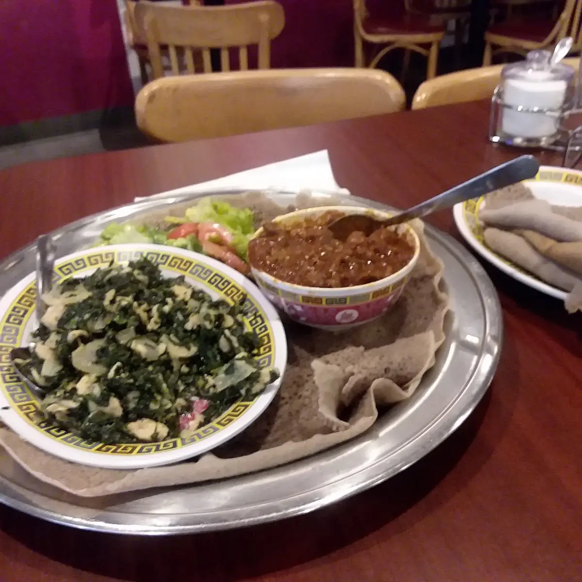 Green Chicken and Beef TIBS
