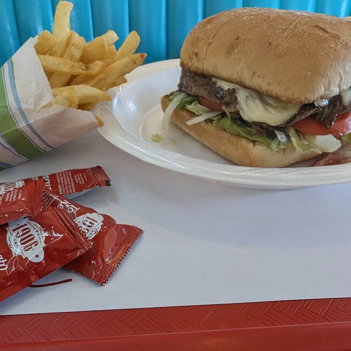 Steak Torta and Small Fries
