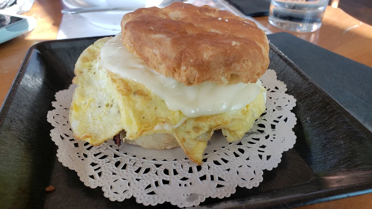 Brisket Egg and Cheese Sandwich