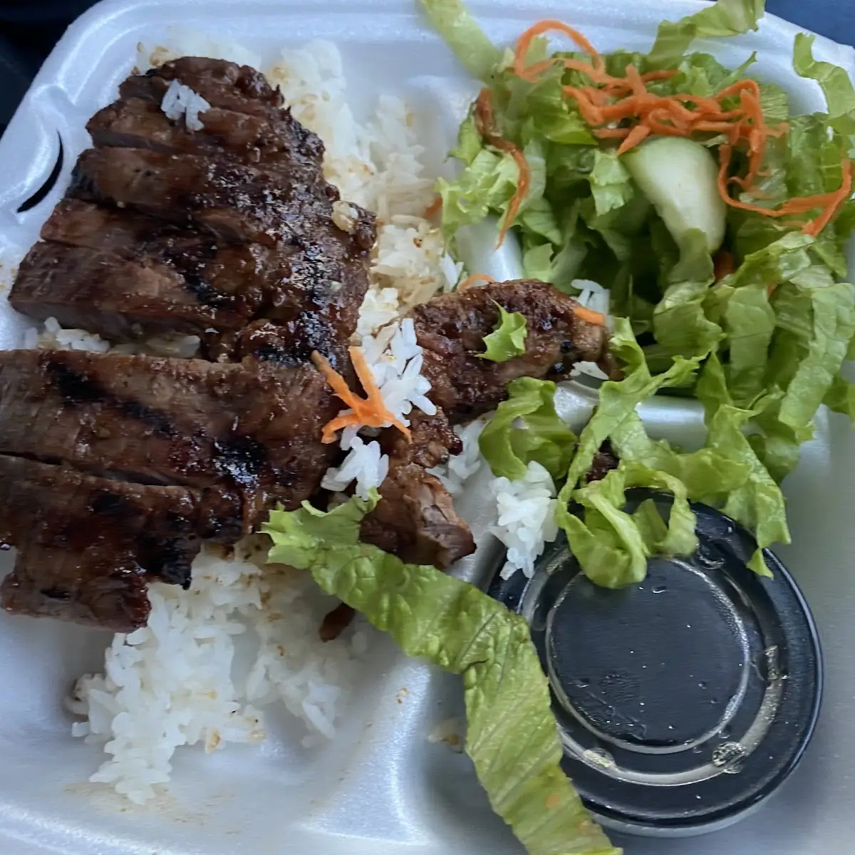 Flame Broiled Pork Rice Plate