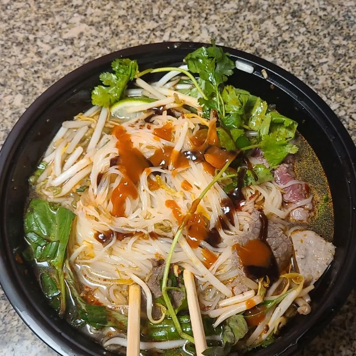 Vegetarian Rice Noodle Pho Chay