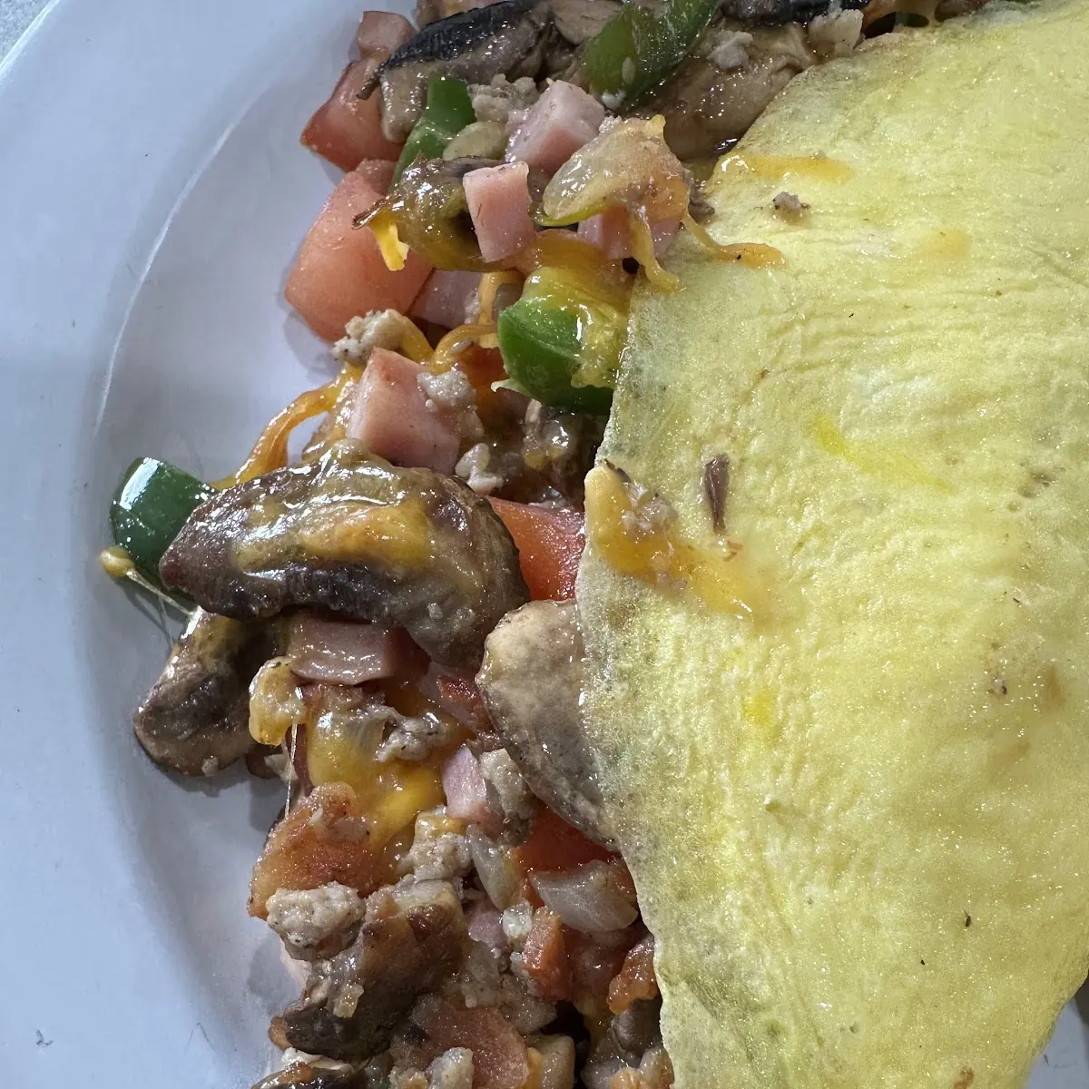 Sausage and Cheese Omelet