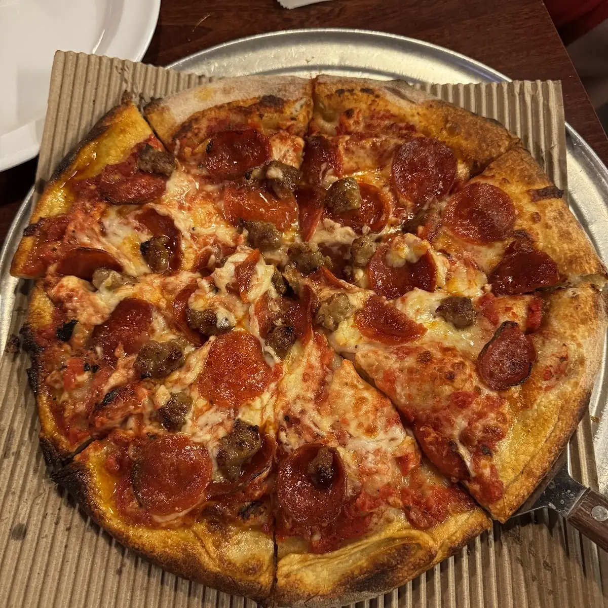 Sausage Pepperoni Pizza