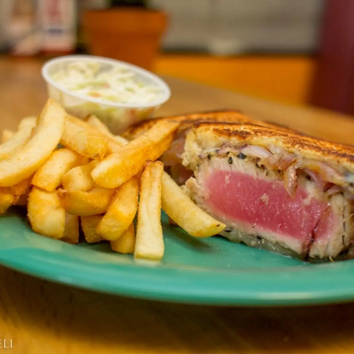 Seared Yellowfin Tuna Melt